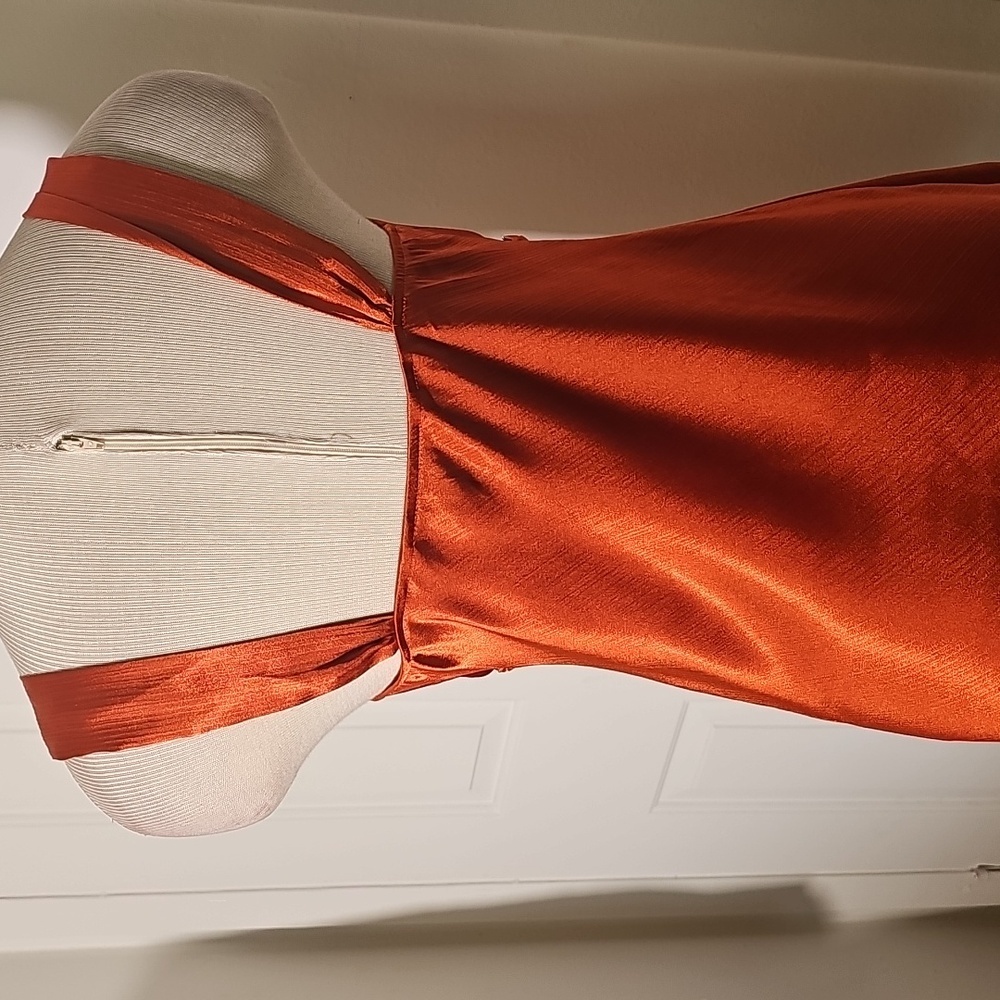 Lot of 2 Ruched Bustier Camisole Top. Size Large. Babydoll. Y2K. coral Brown - Picture 6 of 6
